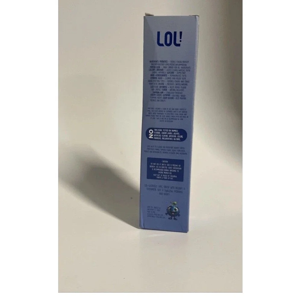 3x LOL! Kids Toothpaste Fluoride Free Nano Hydroxyapatite Blueberry EXP 10/28